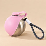 Closed Pink Walkmate bottle with carry strap